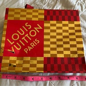 Louis Vuitton shopping bag (paper) 8”x10” with handles